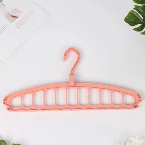 Folding Multi-Hole Clothes Hanger Non-Slip Storage Rack Space Saving Clothes Rack Organizers for Wardrobe Jeans Trousers Scarf