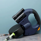 Retractable Dual Doggie Leash with LED Light, 360 Swivel No Tangle for Each Dog Independent Braking with 3M Reflective Leads